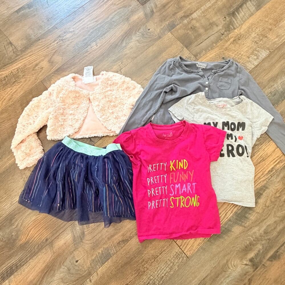 4T girls tops spring summer fall clothing bundles